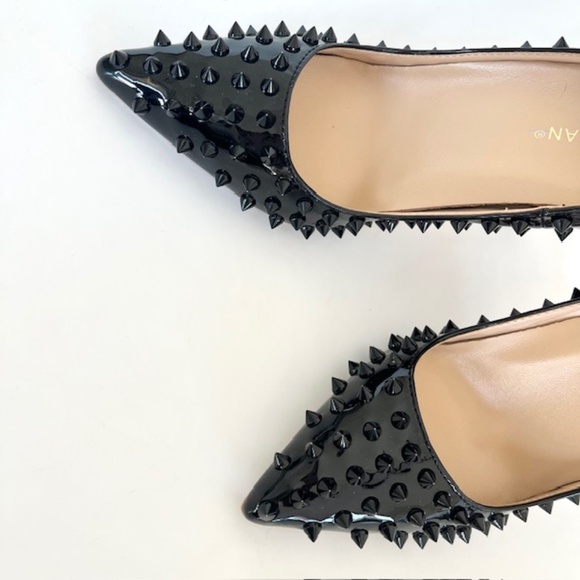 Kaitlyn Pan | Shoes | Kaitlyn Pan Black Rock Studded Heels Size 6 - Picture 3 of 9